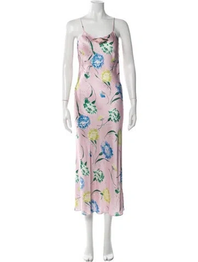 Pre-owned Rodarte Silk Long Dress In Multi