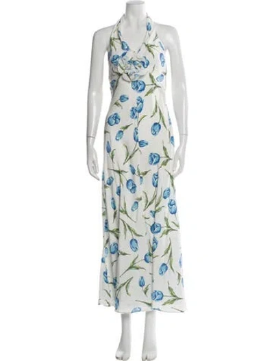 Pre-owned Rodarte Silk Long Dress In Multi