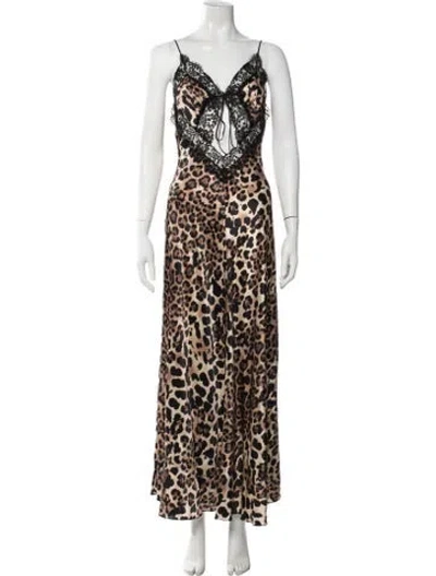 Pre-owned Rodarte Silk Long Dress In Multi