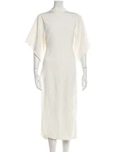 Pre-owned Rodarte Silk Long Dress In Neutral