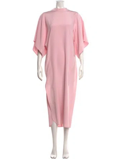 Pre-owned Rodarte Silk Long Dress In Pink
