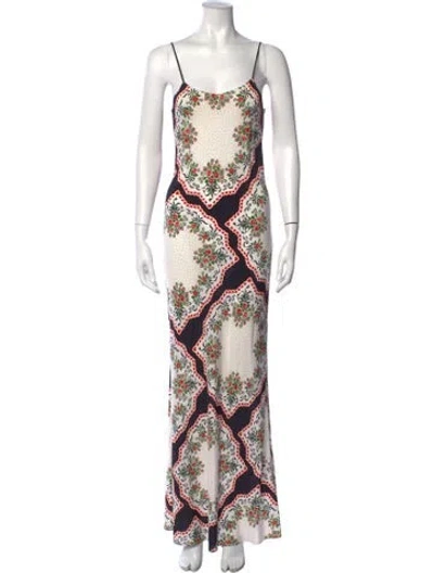 Pre-owned Rodarte Silk Long Dress In Pink