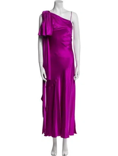 Pre-owned Rodarte Silk Long Dress In Purple