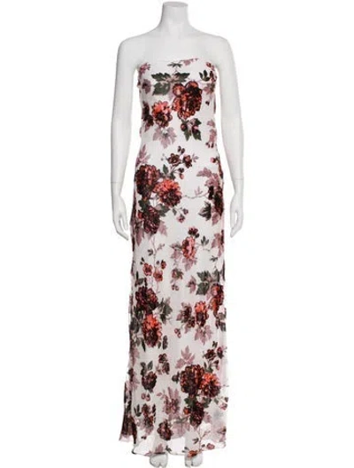 Pre-owned Rodarte Silk Long Dress W/ Tags In Multi