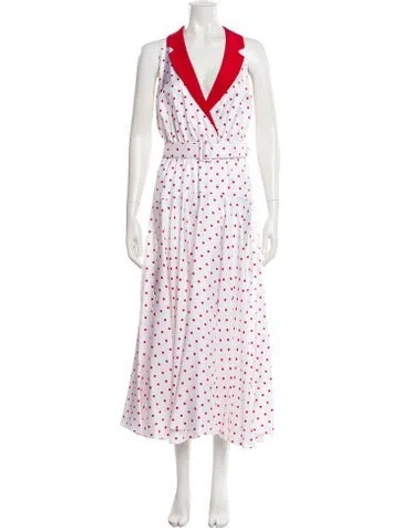 Pre-owned Rodarte Silk Long Dress In White