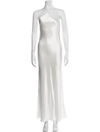 Pre-owned Rodarte Silk Long Dress In White