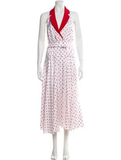 Pre-owned Rodarte Silk Long Dress In White