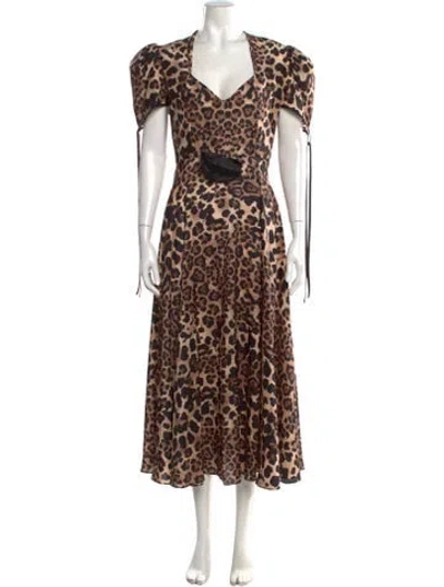 Pre-owned Rodarte Silk Midi Length Dress