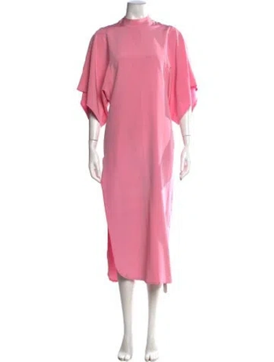 Pre-owned Rodarte Silk Midi Length Dress In Pink