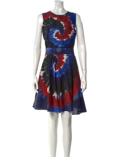 Pre-owned Rodarte Silk Mini Dress In Blue
