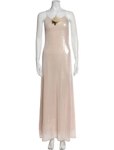 Pre-owned Rodarte Square Neckline Long Dress W/ Tags In Neutral