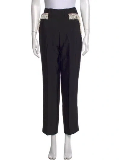 Pre-owned Rodarte Straight Leg Pants In Black