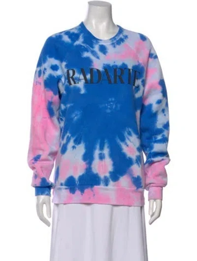 Pre-owned Rodarte Tie-dye Print Crew Neck Sweatshirt In Multi