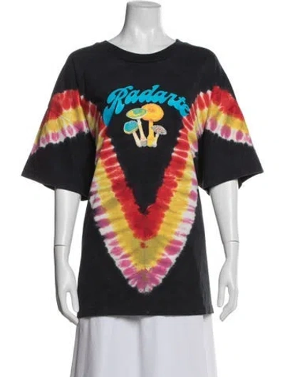Pre-owned Rodarte Tie-dye Print Crew Neck T-shirt In Multi