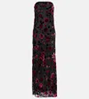 Rodarte Velvet Devoré Gown In Multicoloured