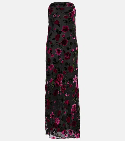 Rodarte Velvet Devoré Gown In Multicoloured