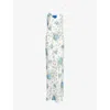 Rodarte Womens Daisy Shoulder-straps Silk Maxi Dress White In White