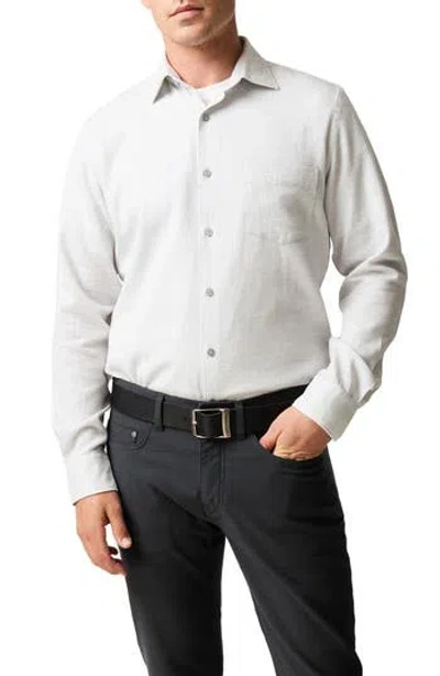 Rodd & Gunn Airtex Slim Fit Cotton Button-up Shirt In Purple