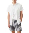 Rodd & Gunn Airtex Short Sleeve Cotton Button-up Shirt In White