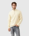 Rodd & Gunn Alton Ave Quarter Zip Sweater In Lemon