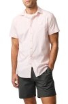 Rodd & Gunn Amberely Beach Floral Short Sleeve Button-up Shirt In Pink