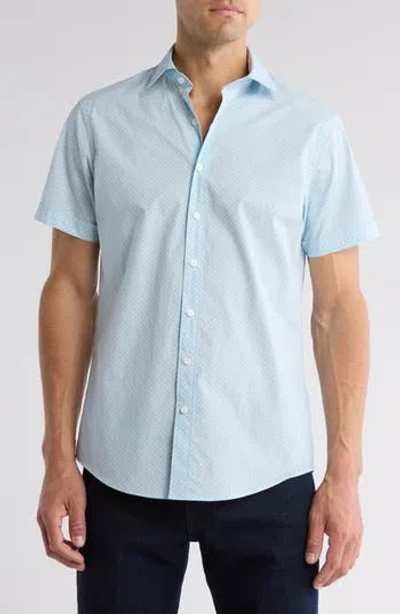 Rodd & Gunn Amisfield Short Sleeve Button-up Shirt In Gray