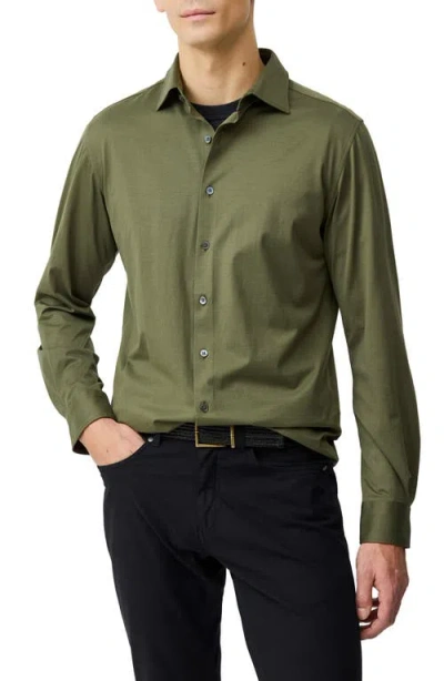 Rodd & Gunn Ascot Park Long Sleeve Slim Fit Shirt In Green