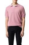 Rodd & Gunn Avalon Johnny Collar Polo In Purple