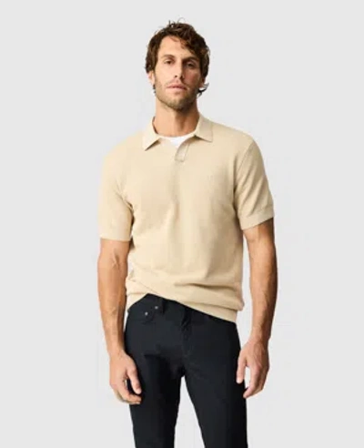 Rodd & Gunn Avalon Knit Polo Shirt In Neutral