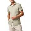 Rodd & Gunn Avonside Short Sleeve Organic Cotton Button-up Shirt In Green