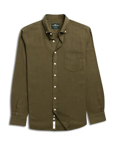 Rodd & Gunn Rodd And Gunn Barrhill Long Sleeve Slim Fit Shirt In Green