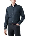 Rodd & Gunn Rodd And Gunn Barrhill Long Sleeve Slim Fit Shirt In Marine