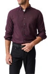 Rodd & Gunn Rodd And Gunn Barrhill Long Sleeve Slim Fit Shirt In Brown