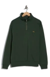 Rodd & Gunn Bayview Road Quarter-zip Pullover Sweatshirt In Green