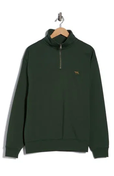 Rodd & Gunn Bayview Road Quarter-zip Pullover Sweatshirt In Green