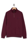 Rodd & Gunn Bayview Road Quarter-zip Pullover Sweatshirt In Purple