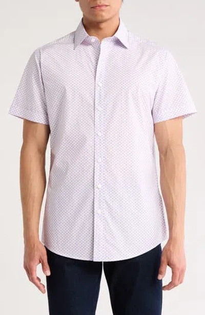Rodd & Gunn Berwick Forest Short Sleeve Cotton Button-up Shirt In Multi