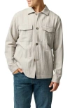 Rodd & Gunn Buckleton Wool Blend Shirt Jacket In Sand