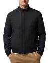 Rodd & Gunn Red Hill Water Resistant Recycled Textured Knit Bomber Jacket In Navy
