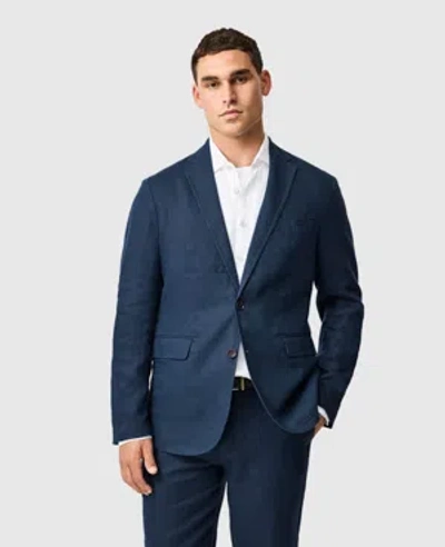 Rodd & Gunn Campbell Island Resort Linen Jacket In Blue