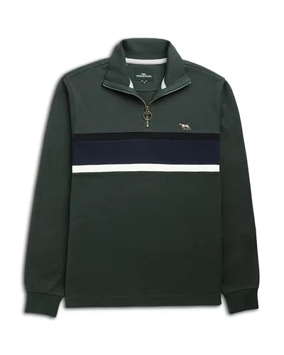 Rodd & Gunn Chesterfield Quarter Zip Sweatshirt In Green