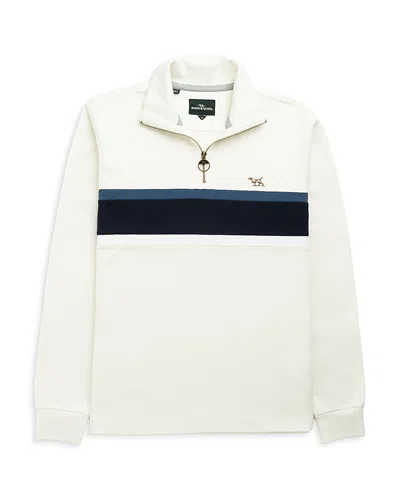 Rodd & Gunn Chesterfield Quarter Zip Sweatshirt In White