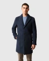 Rodd & Gunn Colwood Wool Blend Twill Coat In Blue