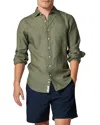 Rodd & Gunn Men's Coromandel Long-sleeve Woven Shirt In Kelp