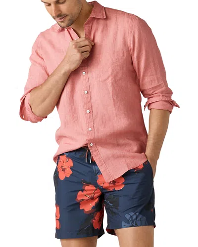 Rodd & Gunn Coromandel Linen Shirt In Redwood
