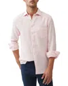 Rodd & Gunn Coromandel Button-up Linen Shirt In Rosewater