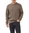 Rodd & Gunn Cox Road Tweed Wool Blend Crewneck Sweater In Brown