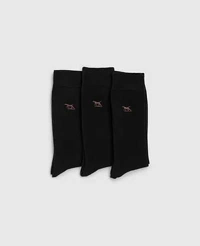 Rodd & Gunn Dry Plains Three Pack Socks In Onyx