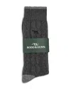 Rodd & Gunn Dunedin Cable Knit Socks, Pack Of 2 In Denim
