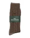 Rodd & Gunn Dunedin Cable Knit Socks, Pack Of 2 In Olive